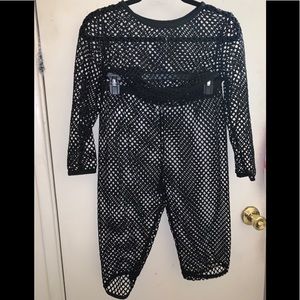 Black fishnet set